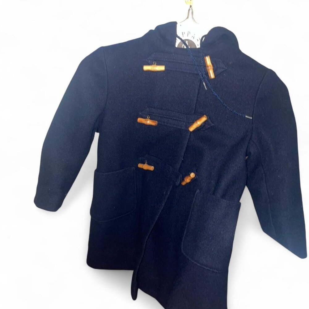Navy Blue Children’s Style by Soman winter coat with plaid interior